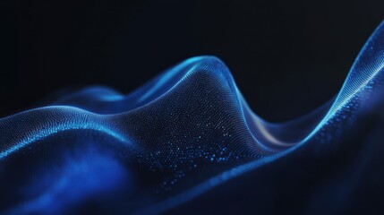 Poster - Abstract Blue Wave