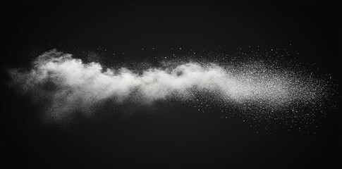 Fototapete - Dust and debris fill the starry sky in this blurry image. Space ambiance image.