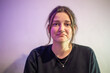 © puhimec - Portrait of a sad young woman. Sad woman on a light background.