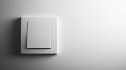 White light switch with ambient lighting