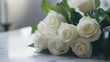 © ellisa_studio - White Roses Bouquet