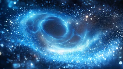 Wall Mural - swirling lights and ethereal shapes, embodying the celestial beauty of a starry night