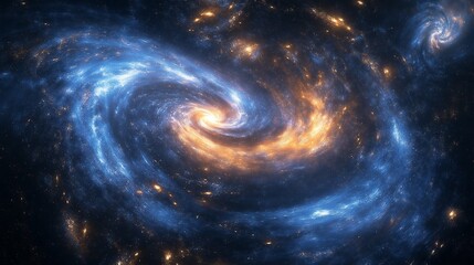 Wall Mural - swirling lights and ethereal shapes, embodying the celestial beauty of a starry night