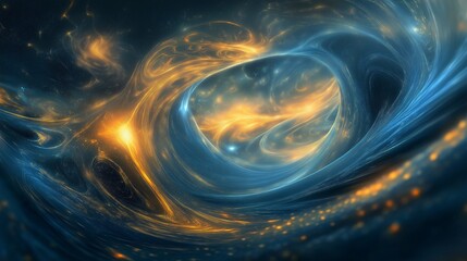 Wall Mural - swirling lights and ethereal shapes, embodying the celestial beauty of a starry night