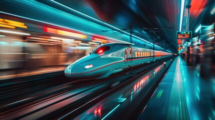 Poster - Dynamic Train in Motion with Reflective Surfaces