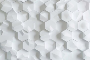 banner design, white background with hexagon pattern