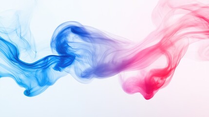Poster - Colorful smoke wisps intertwine harmoniously, creating a mesmerizing abstract effect