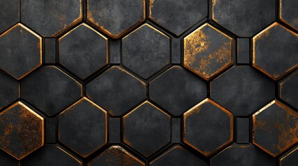 Sticker - Hexagonal Industrial Pattern