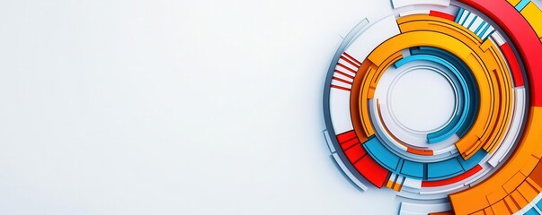creative marketing element futuristic theme 3D render  