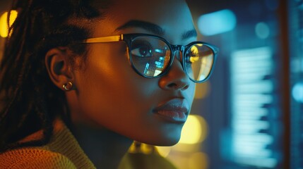 Poster - Portrait of a Woman in Tech