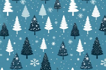 Canvas Print - Snow backgrounds Christmas wallpaper.