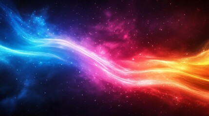 Poster - Colorful Cosmic Wave