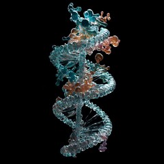 Fototapete - DNA. RNA. 3D rendering