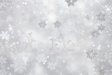 Wall Mural - Snowflakes backgrounds silver white.