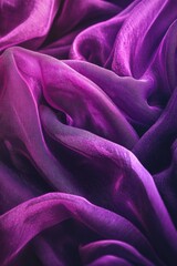 Poster - Close-up shot of a vibrant purple fabric