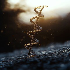 Fototapete - Conceptual image illustrating DNA gene editing