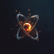 © Brynjar - A digital representation of an atom with glowing particles, symbolizing atomic structure and energy.