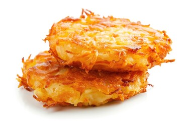 Poster - Two crispy hash browns stacked together