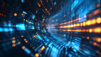 Digital background for tech, AI, data, audio, graphics, and more 