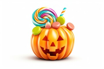 Sticker - Halloween 3D candy cute dessert food anthropomorphic.