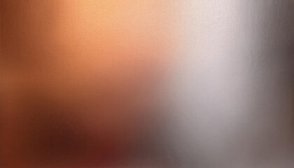 Aufkleber - Soft Metallic Gradient Texture Background with Warm Orange to Silver Transition. Ideal for Elegant Banner Design, Product Display, Minimalist Branding, or Digital Art Projects with Copy Space
