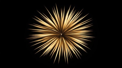 Poster - A shining golden starburst against a dark and mysterious background, perfect for use in designs about hope, guidance, or celestial themes