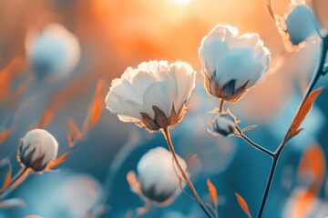 Aufkleber - A close-up view of a bouquet of colorful flowers set against a bright and sunny background