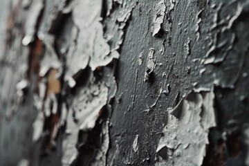 Poster - A close-up view of peeling paint on a wall, often seen in old or neglected buildings