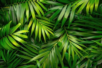 Aufkleber - A detailed view of a cluster of lush green leaves, ideal for use in nature-inspired designs or environmental graphics