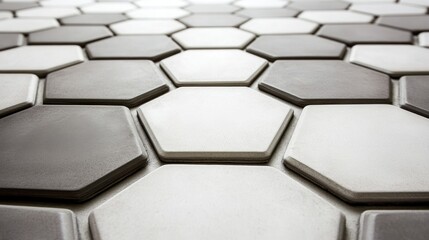 Poster - Close-up of a Hexagonal Patterned Surface