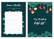 © Yulia - Template for Christmas wish list. Hand drawn vector design on dark blue background.