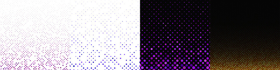 Poster - Abstract geometrical dot pattern collection