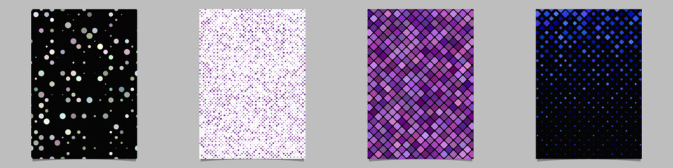 Fototapete - Abstract geometrical brochure background collection