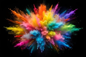 Bright Multicolor Holi Paint Color Powder