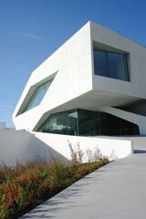 Poster - Contemporary White Museum Exterior Design