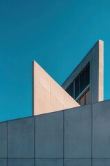 Poster - Modernist Church Exterior with Clean Lines