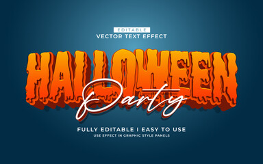 Poster - 3d editable halloween text effect graphic style template