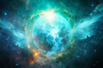 Wall Mural - sky space nebula clouds among star pigs