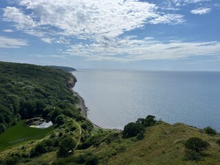 Wall Mural - view of the sea from the mountain