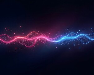 Wall Mural - flowing light waves