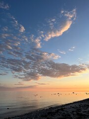 Wall Mural - sunset over the sea