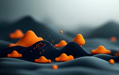 Poster - Captivating digital landscapes showcasing adaptive neural architectures robust encryption methodologies and expansive data communication systems