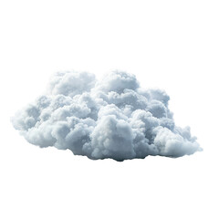 Poster - Fluffy white cloud formation floating against a simple background during daylight, enhancing the sense of tranquility and natural beauty