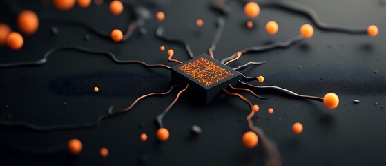 Poster - Explore the captivating digital dimension with intricate neural network topologies robust encryption frameworks