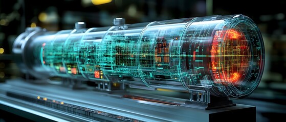 Poster - Streamlined digital environment ideal for depicting advanced scientific instrumentation data processing and analysis computational modeling and information archiving