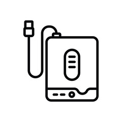 external hard drive vector icon