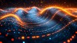 © Bos Amico - Glowing digital backdrop with abstract geometric patterns and luminous elements symbolizing the power of intelligence algorithmic decision making and interconnected smart systems