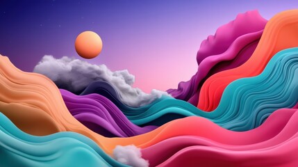 A digital painting, its colors and patterns shifting and reforming, a dynamic artwork that blurs the line between the physical and the virtual.