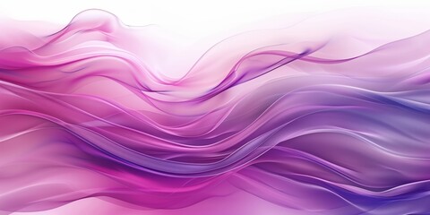 Abstract background with purple and pink waves, dynamic design, gradient transitions, artistic look, smooth lines.