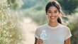 © Onzdemia - Smiling woman holding a water bottle, post-run, outdoor setting, satisfied with fitness progress